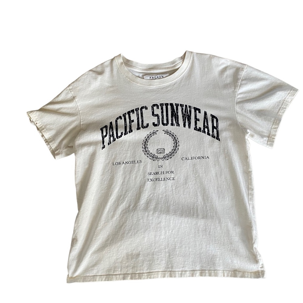 Cream PacSun shirt men’s large - Picture 1 of 3